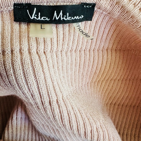 Blush Ribbed Off-Shoulder Sweater - Picture 6 of 7